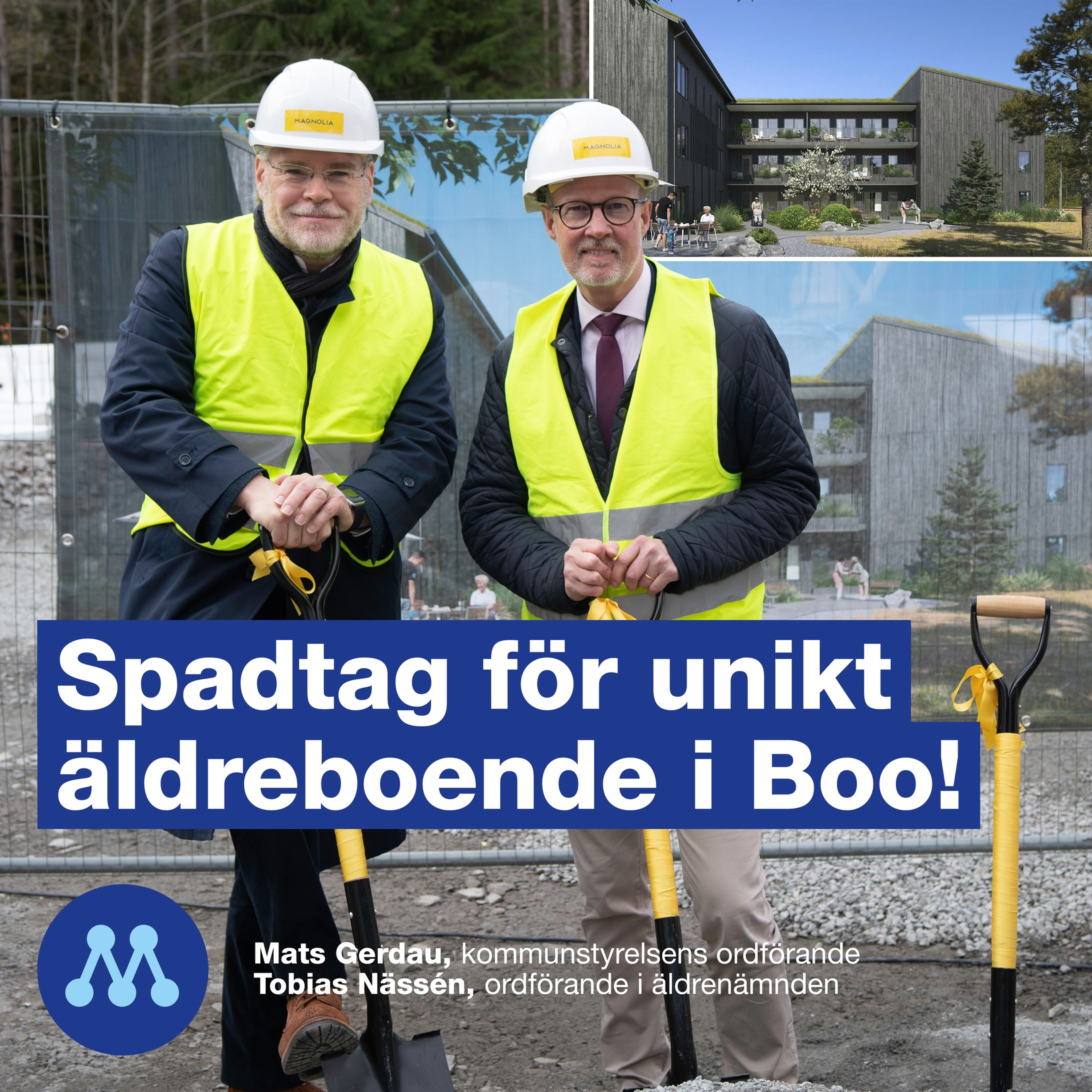 Spadtag för unikt äldreboende i Boo