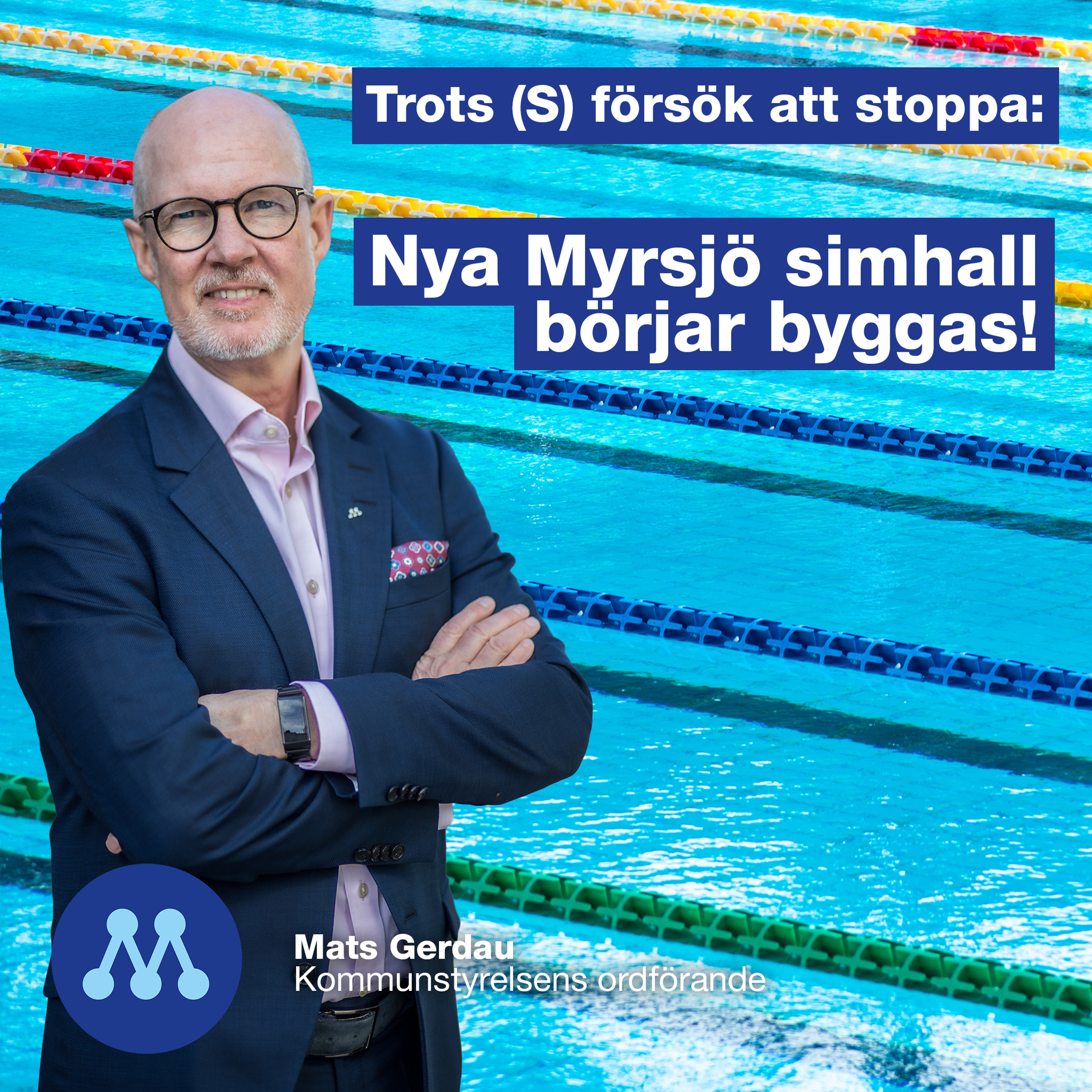 Trots (S) försök att stoppa: Ny simhall i Boo!