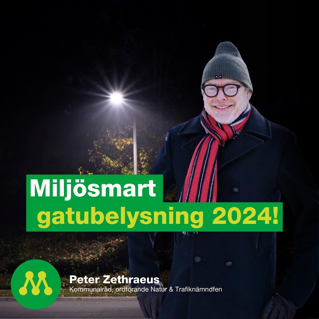 Miljösmart gatubelysning i Nacka