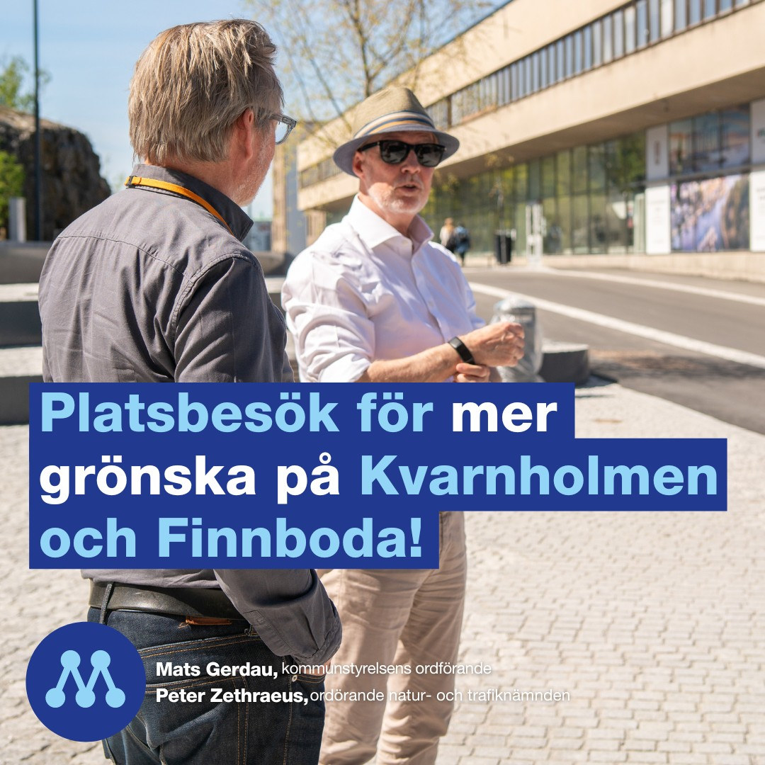 Mer grönska på Kvarnholmen och i Finnboda!