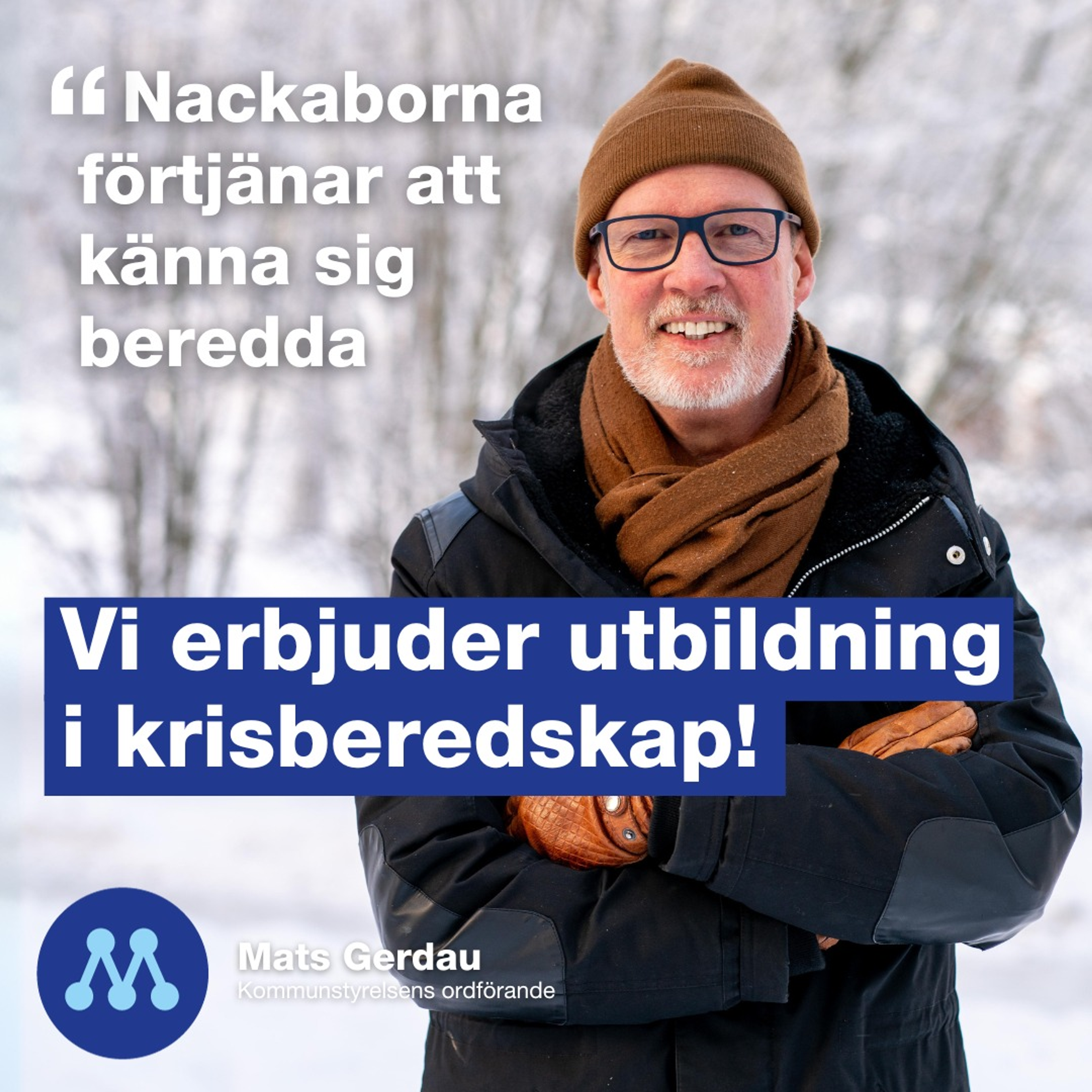 Nacka startar utbildning i krisberedskap och civilt försvar