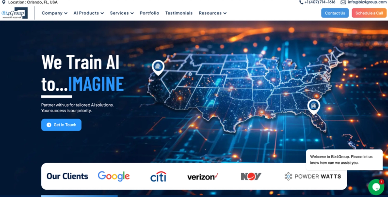 Biz4group homepage image