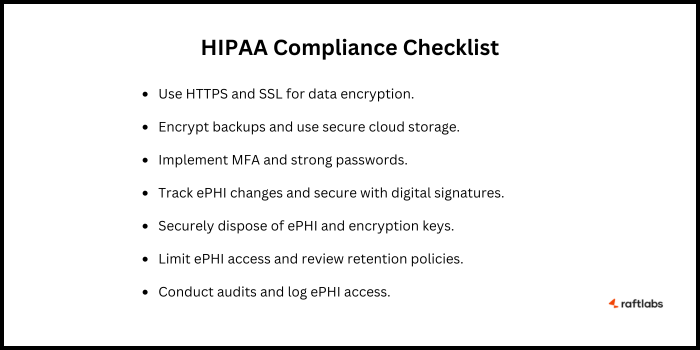 HIPAA Compliance Checklist for Software Development HIPAA Compliance Checklist for Software Development