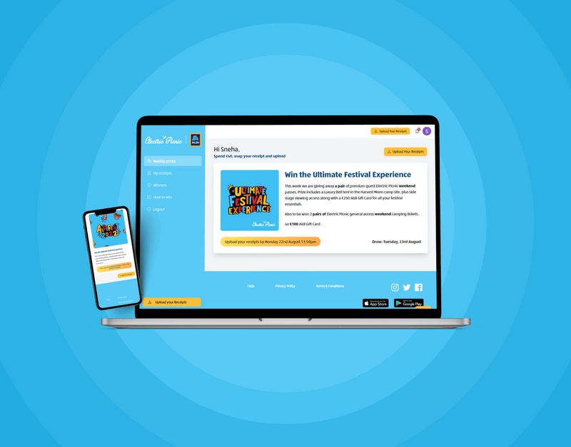 Receipts & rewards web app Receipts & rewards web app
