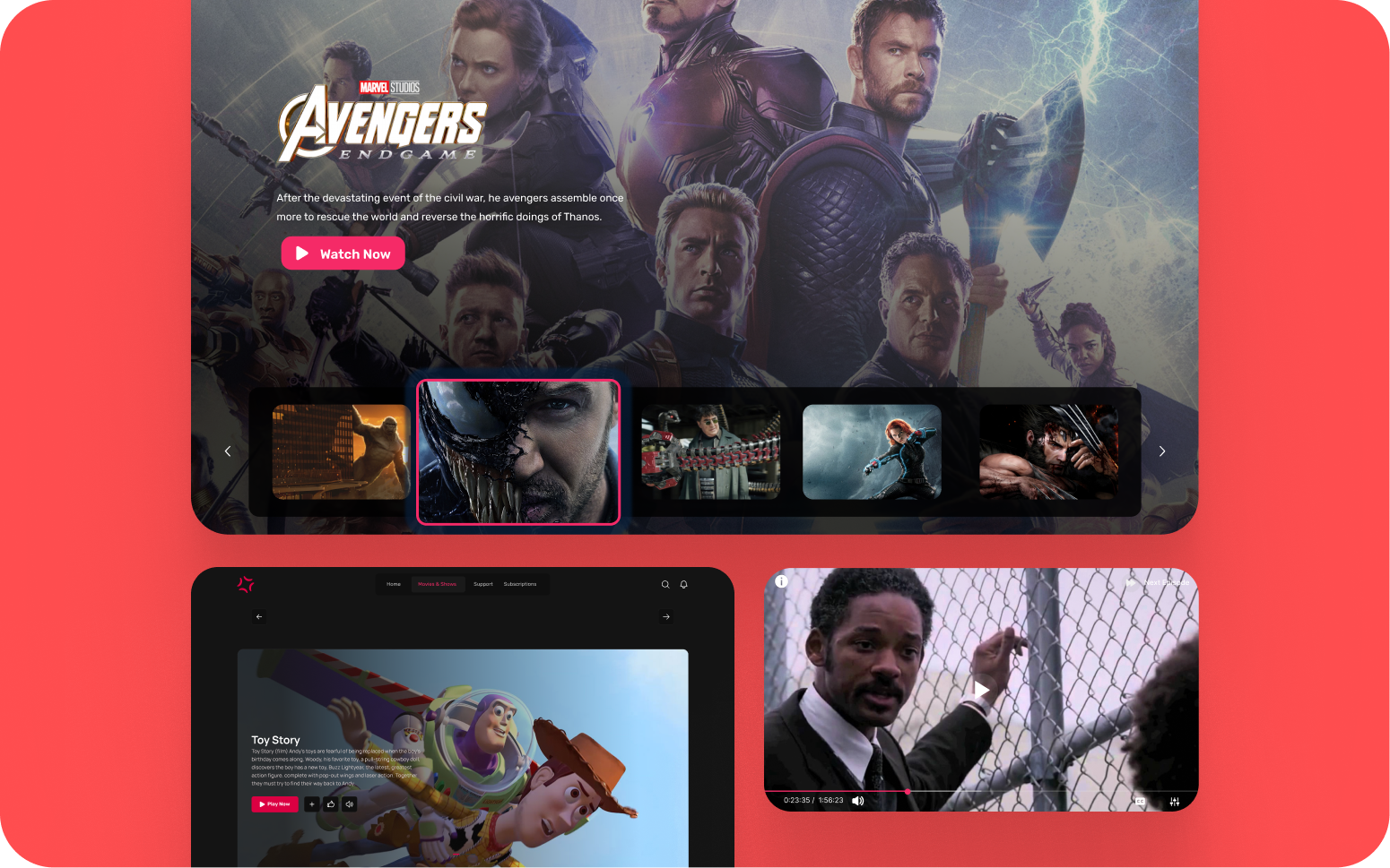 an OTT video streaming platform