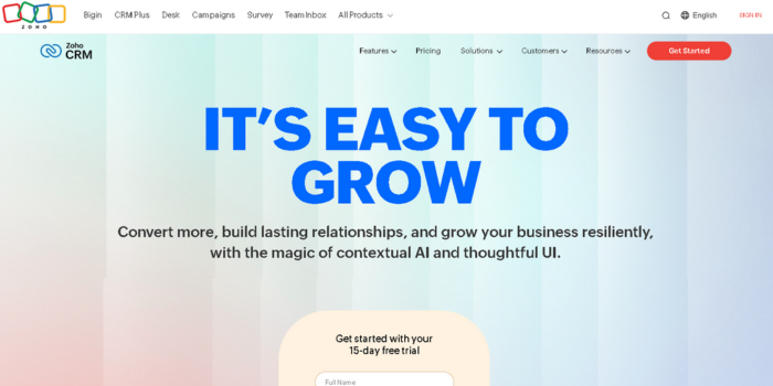 Zoho CRM Zoho CRM