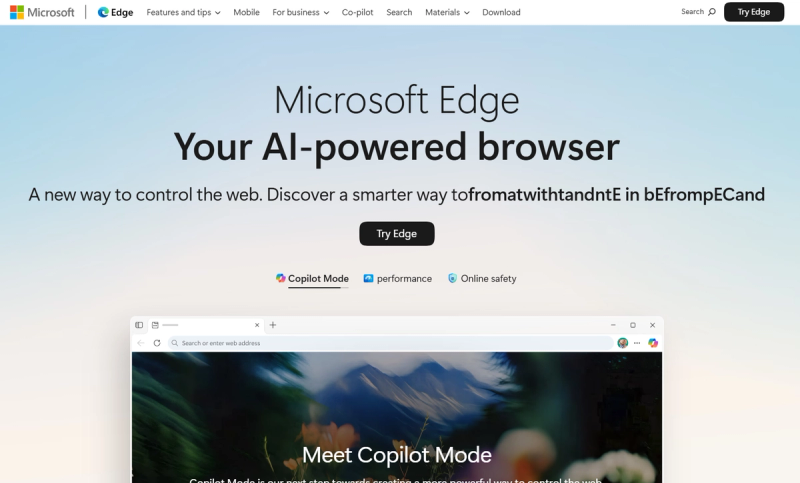 Microsoft Edge Copilot Mode