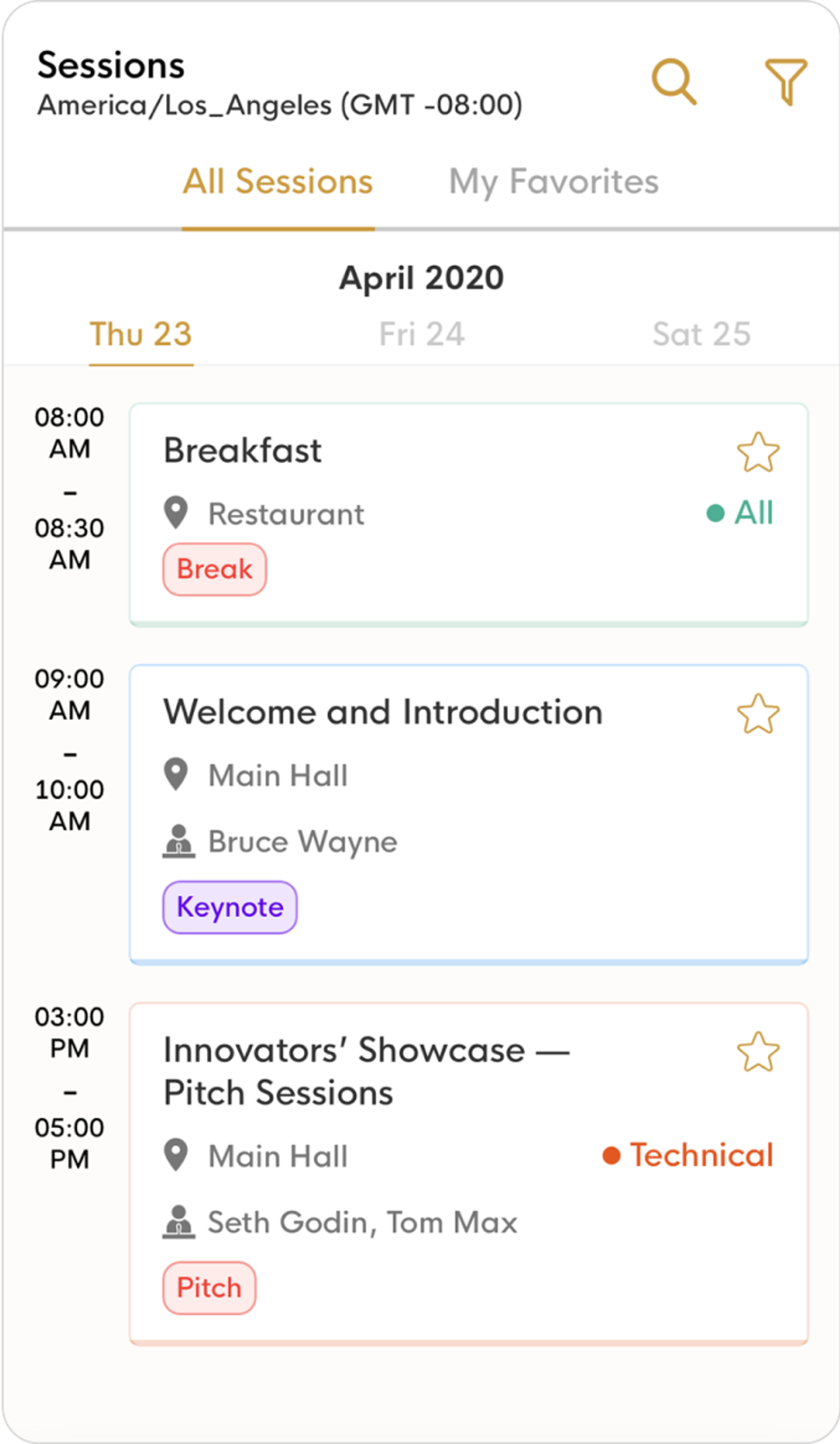 Personalized Schedule