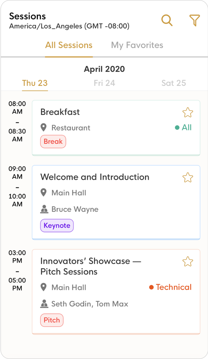 Personalized Schedule
