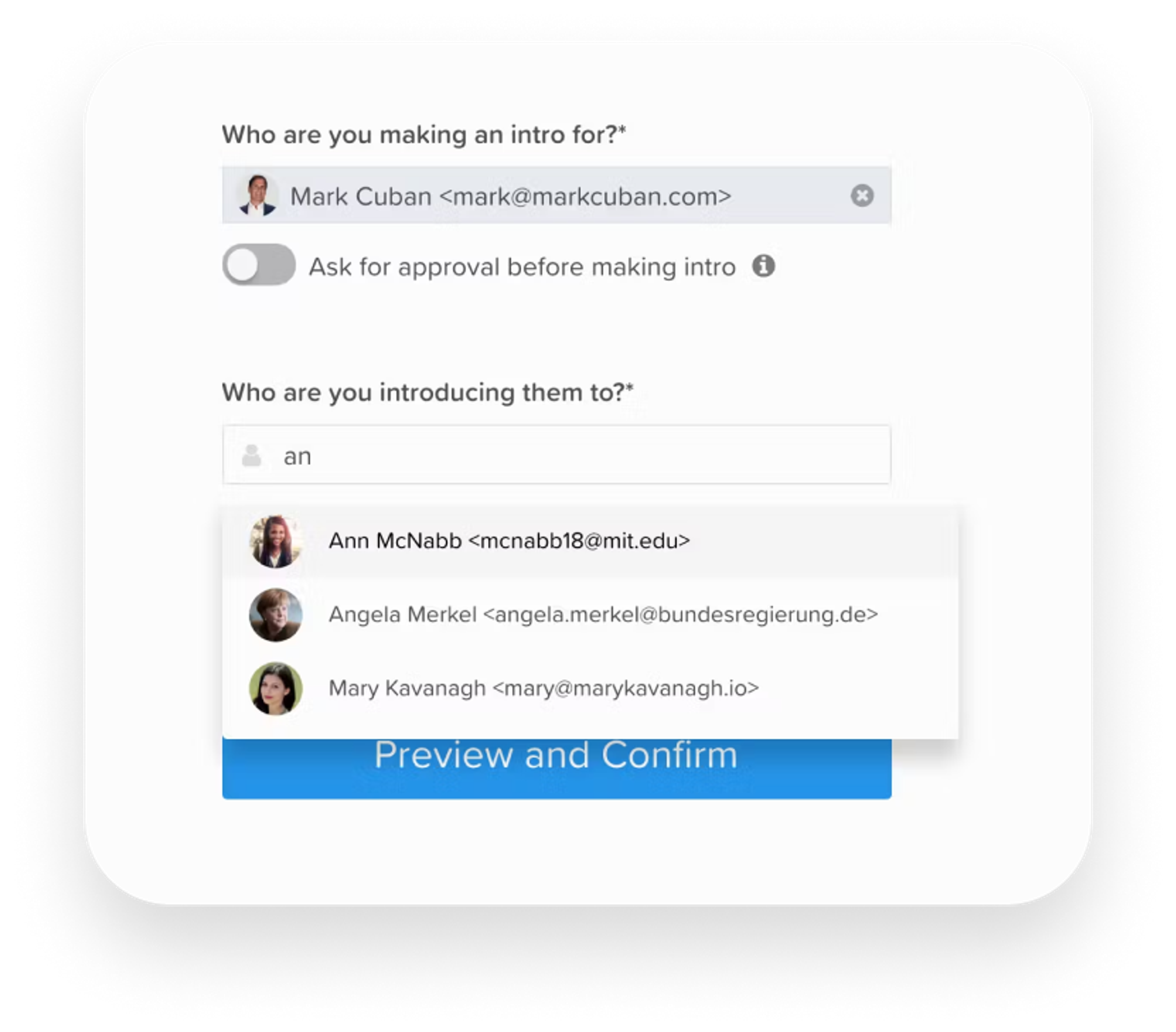 Streamlined Introductions