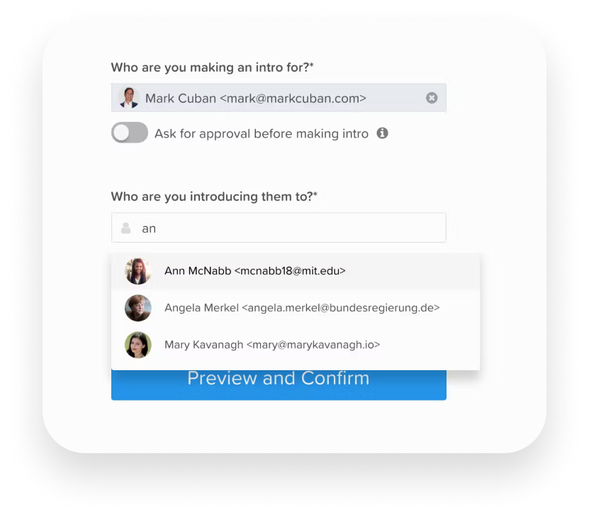 Streamlined Introductions