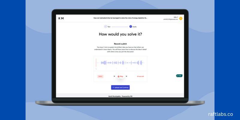 Social audio app- Voice chat web app for scalable decision-making