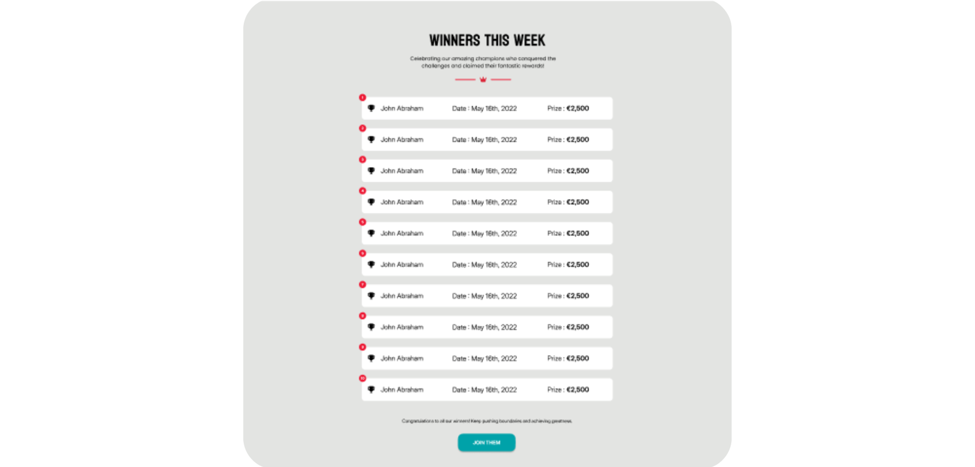 Automated Winner Selection & Publishing