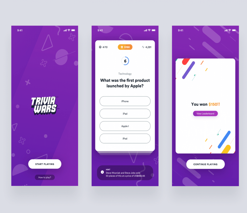 Trivia Game App for Employees Trivia Game App for Employees