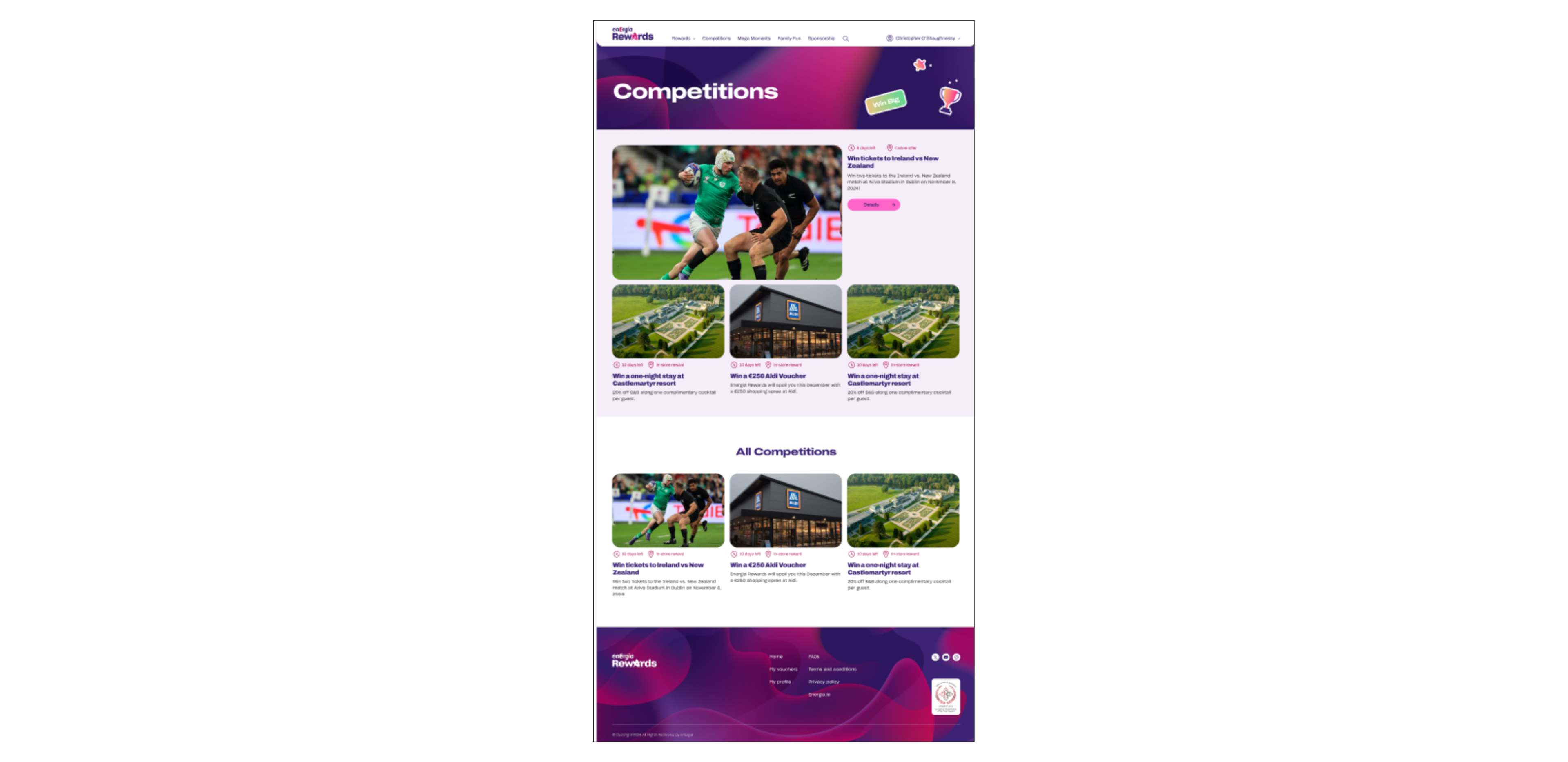 Competitions & Mega Moments