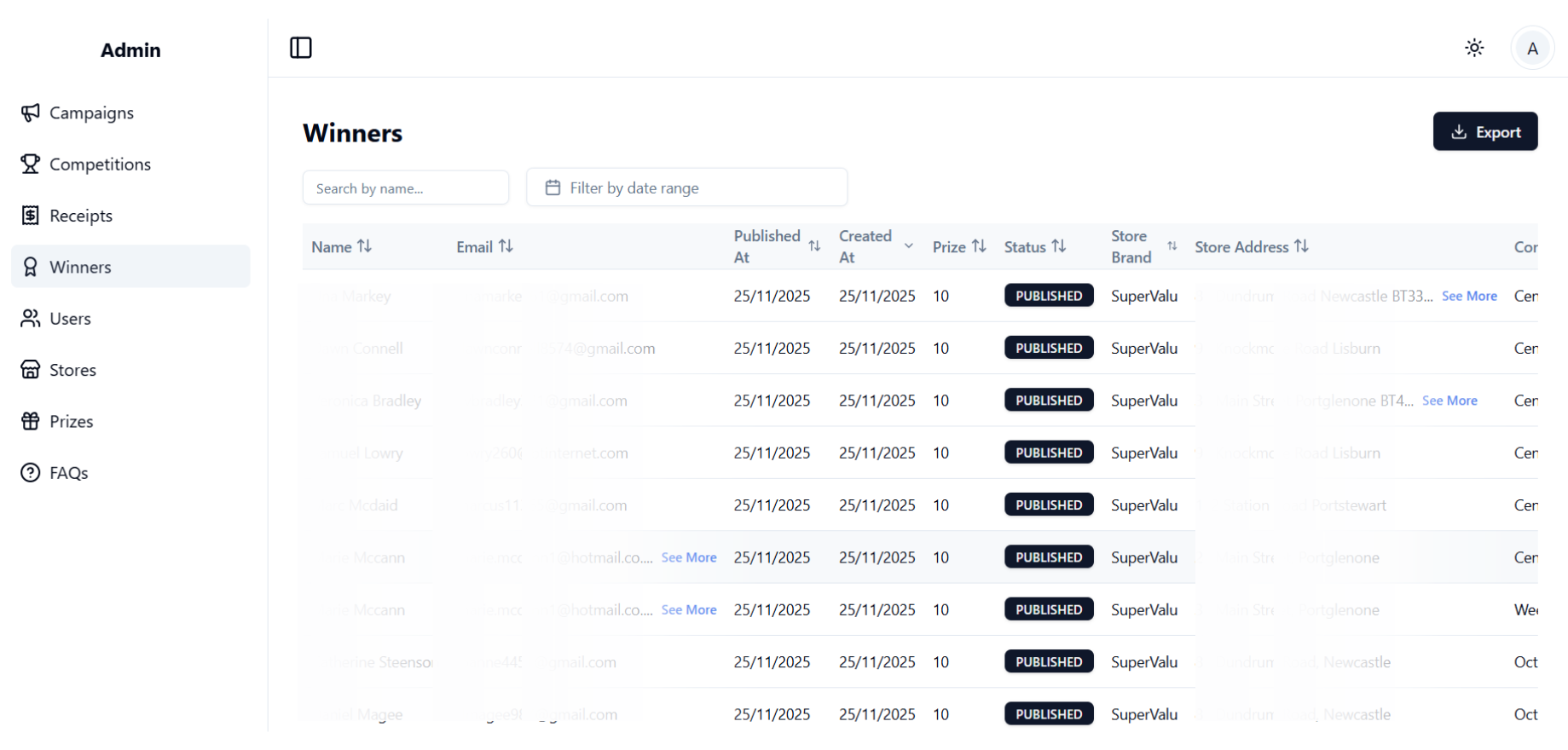 Centralized Admin Control Panel