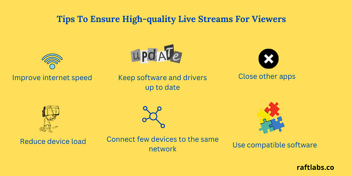 Tips to ensure high-quality live streams for viewers