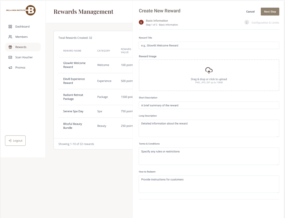 Rewards Catalog Management