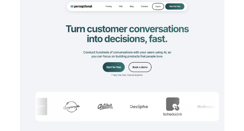 Perceptional -decision making app Perceptional -decision making app