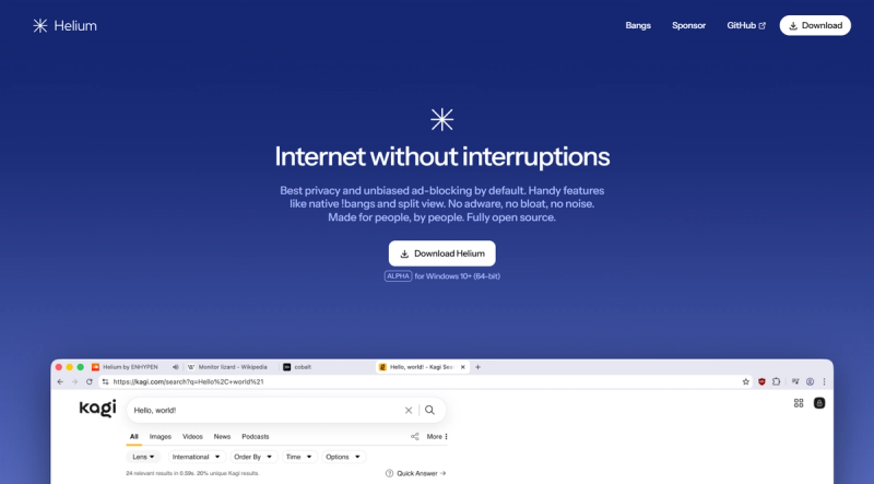 Helium Browser Helium Browser