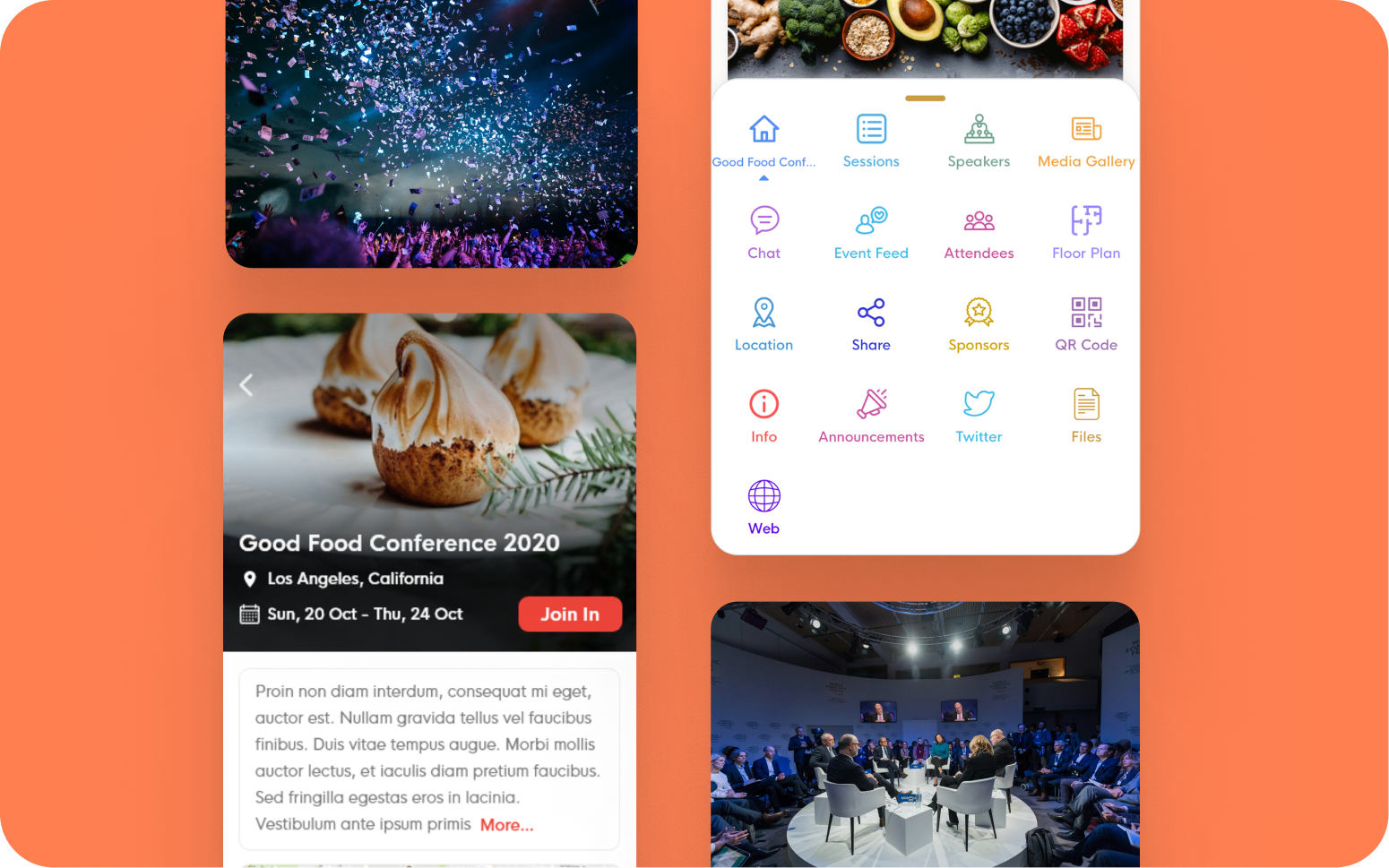 Mobile app for events, membership clubs, and communities