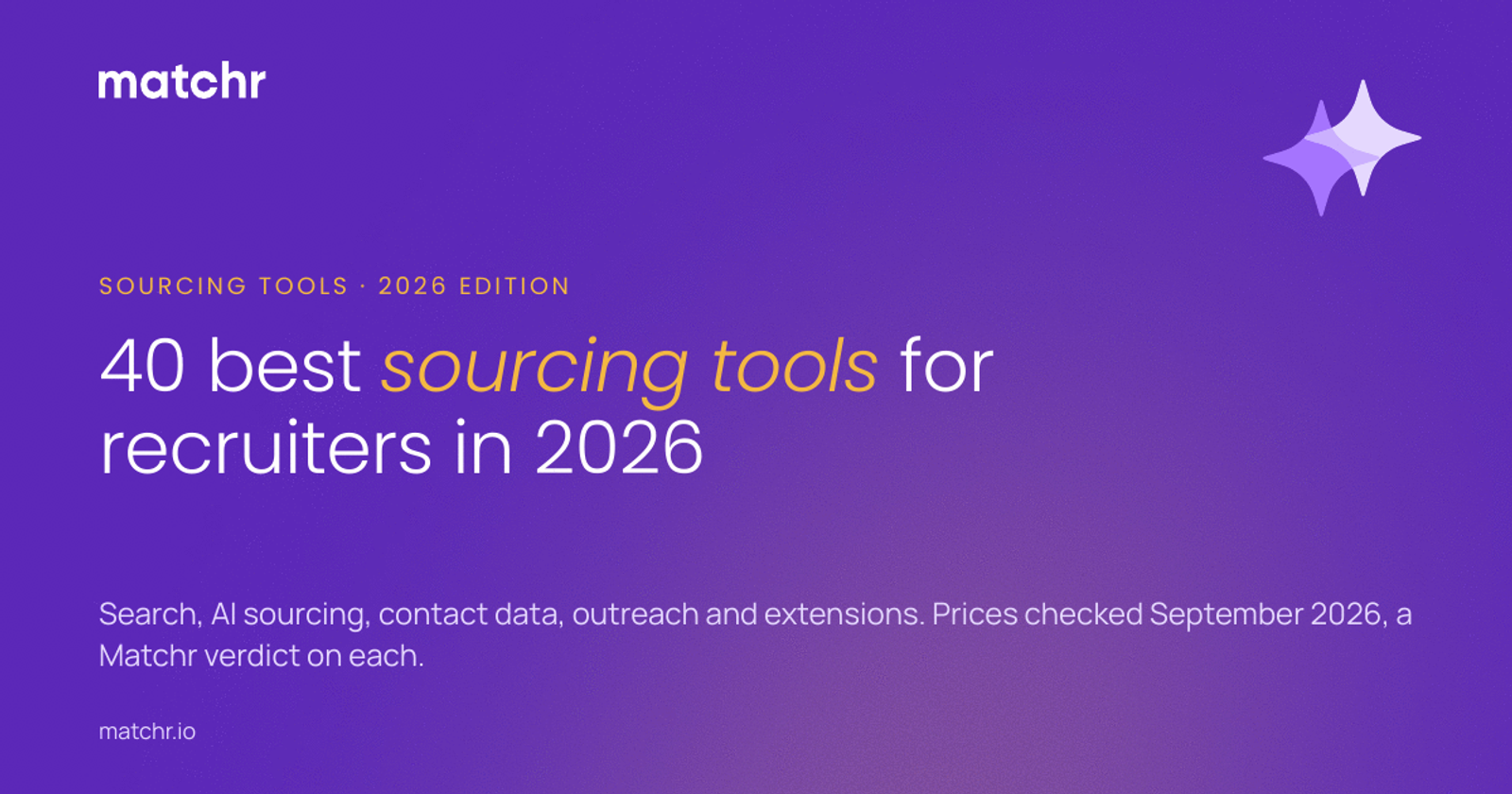 40 best sourcing tools for recruiters in 2026, Matchr