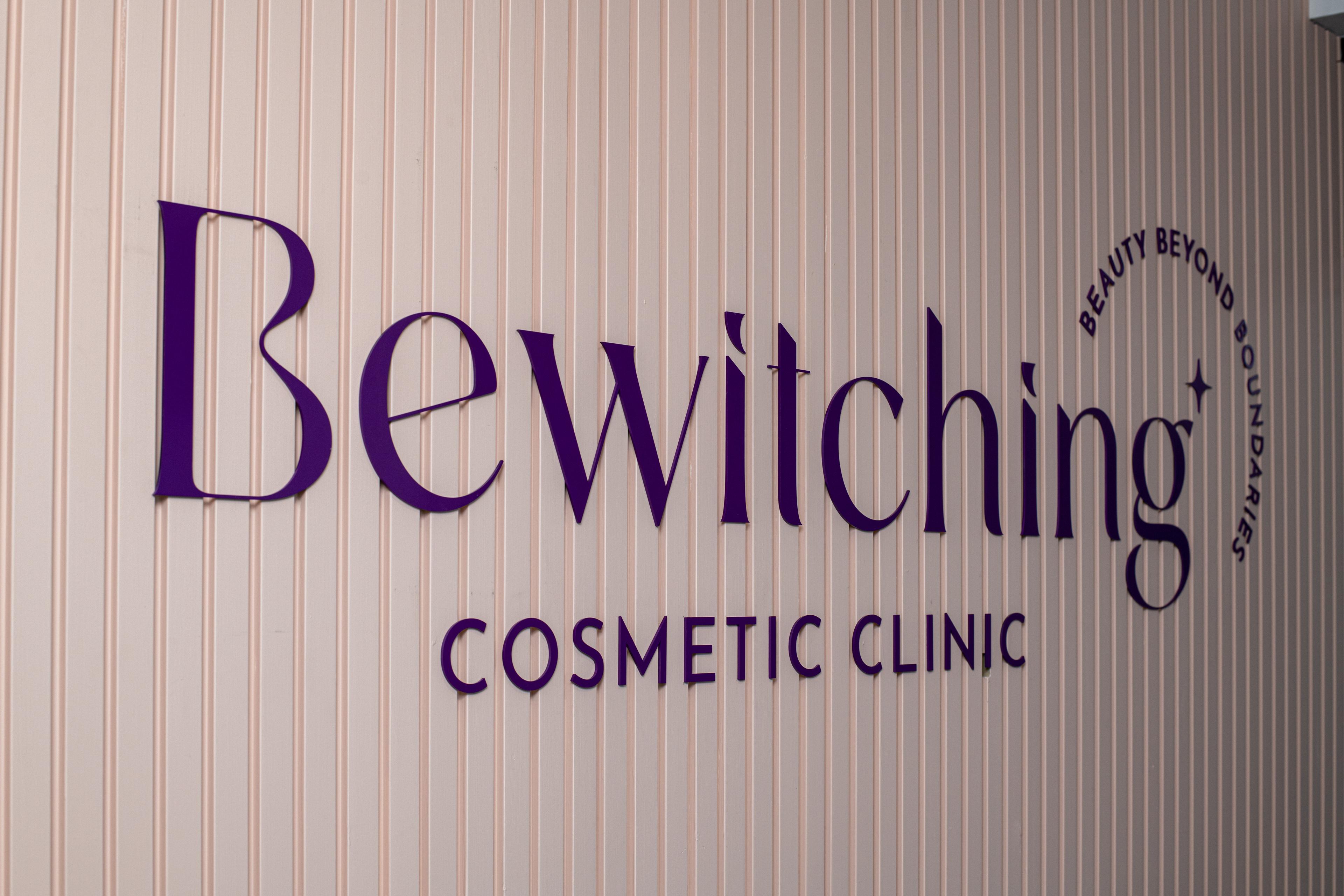Bewitching logo signage on reception