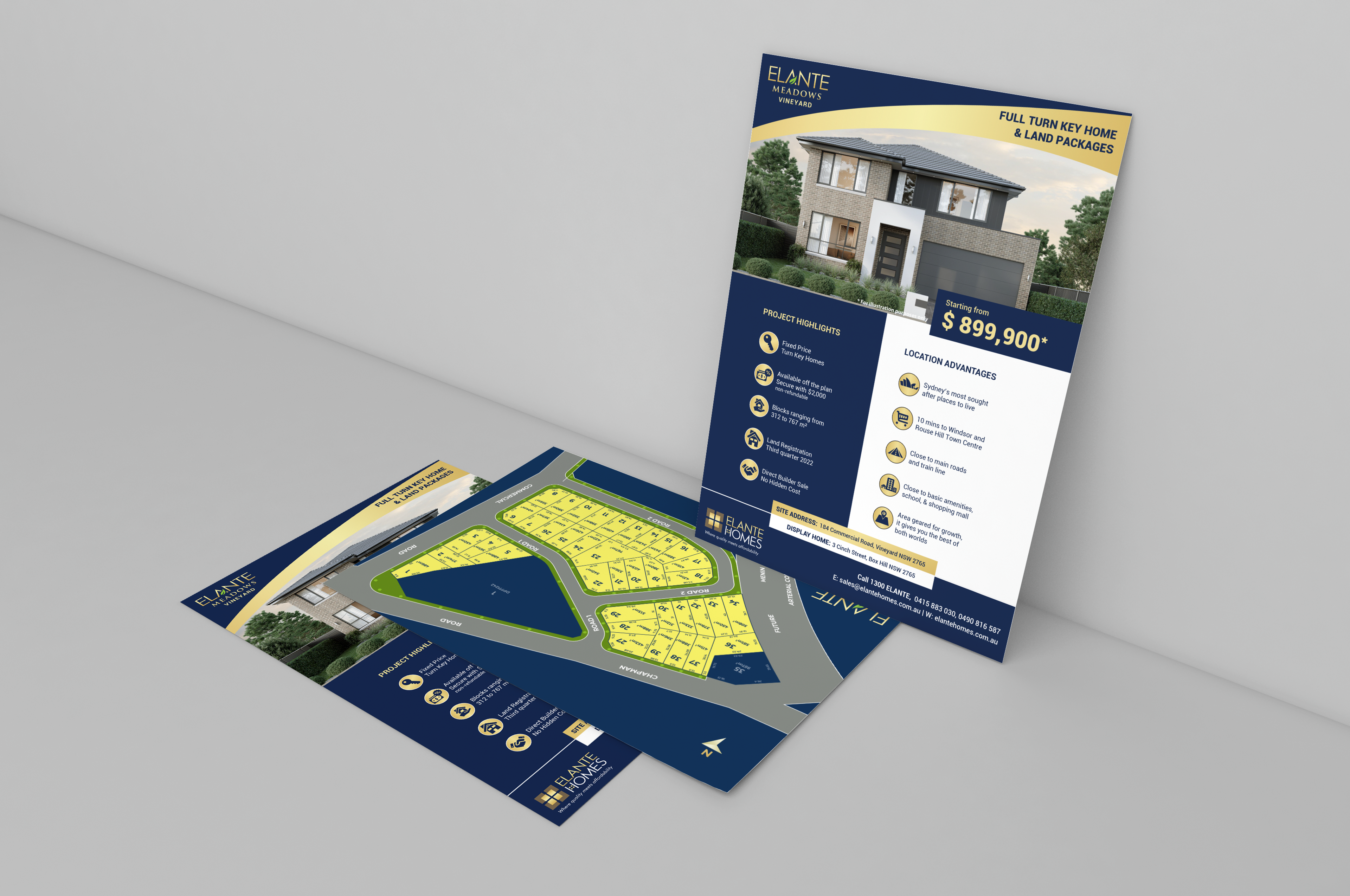 Elante Homes brochures
