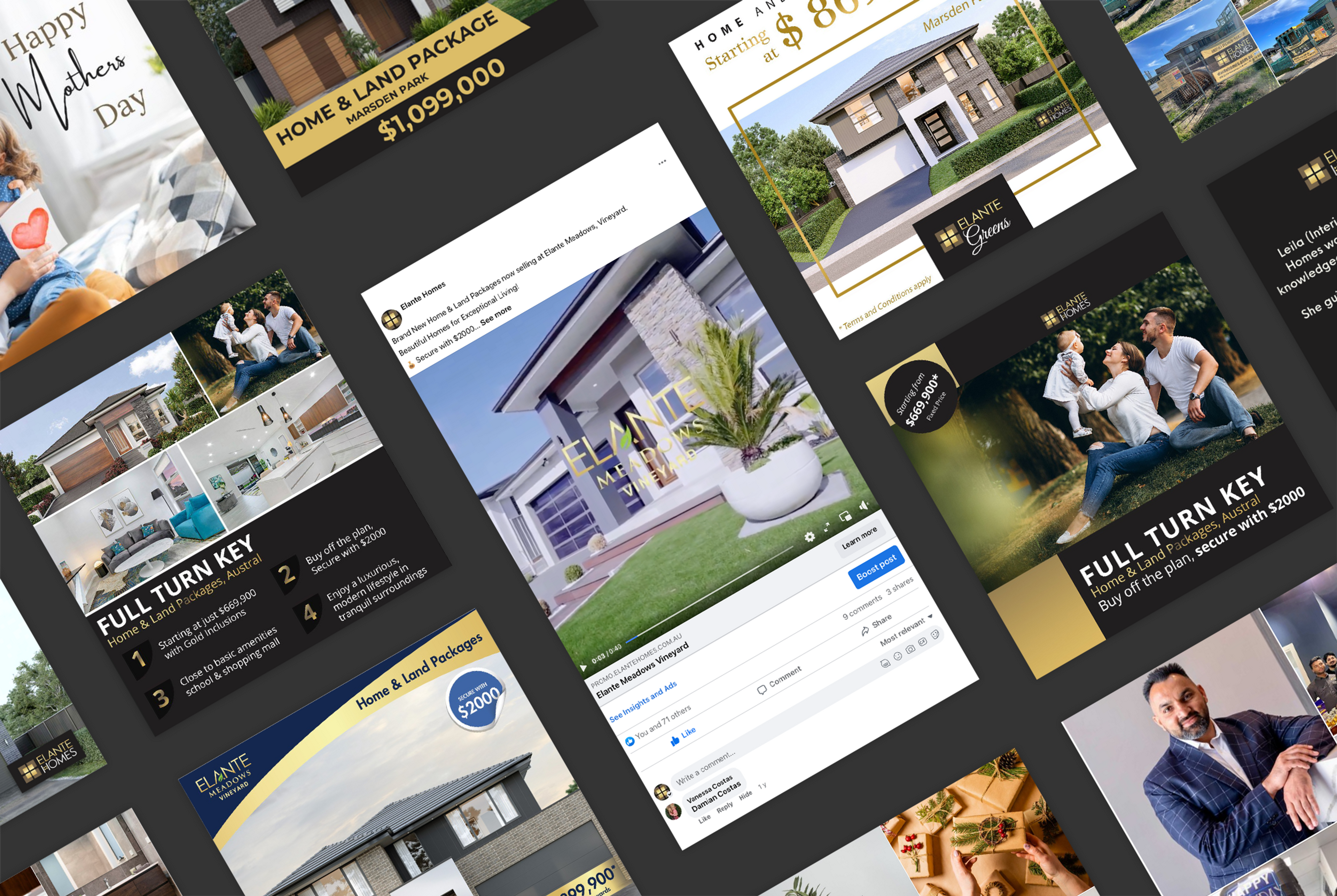 Elante Homes social media preview