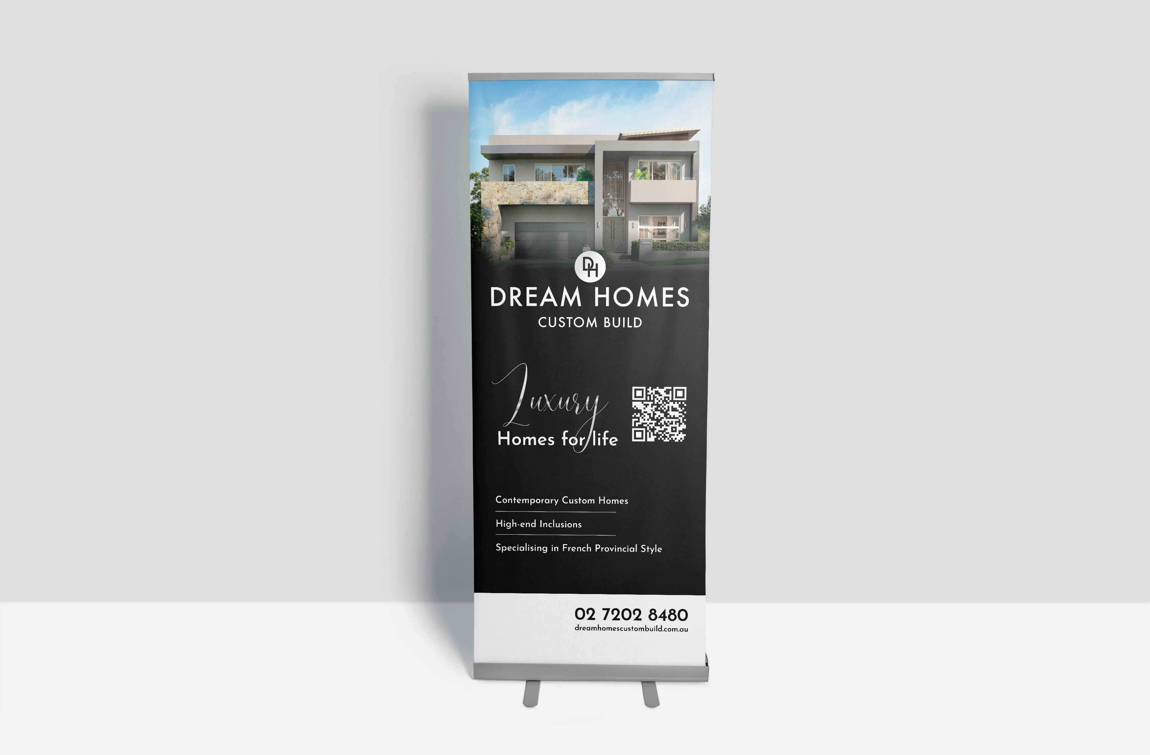 Dream Homes Custom Build Pull up banner