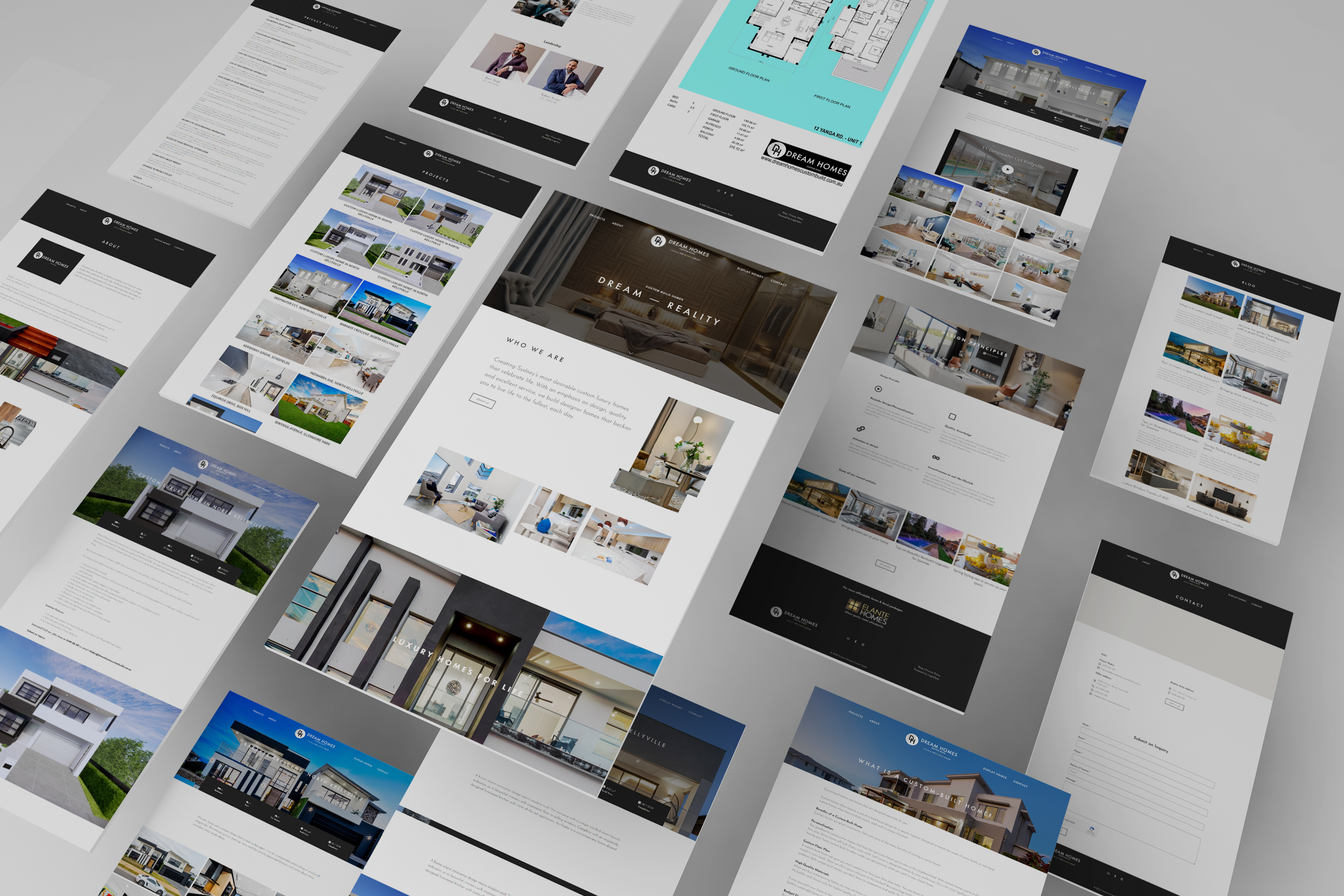 Dream Homes website presentation