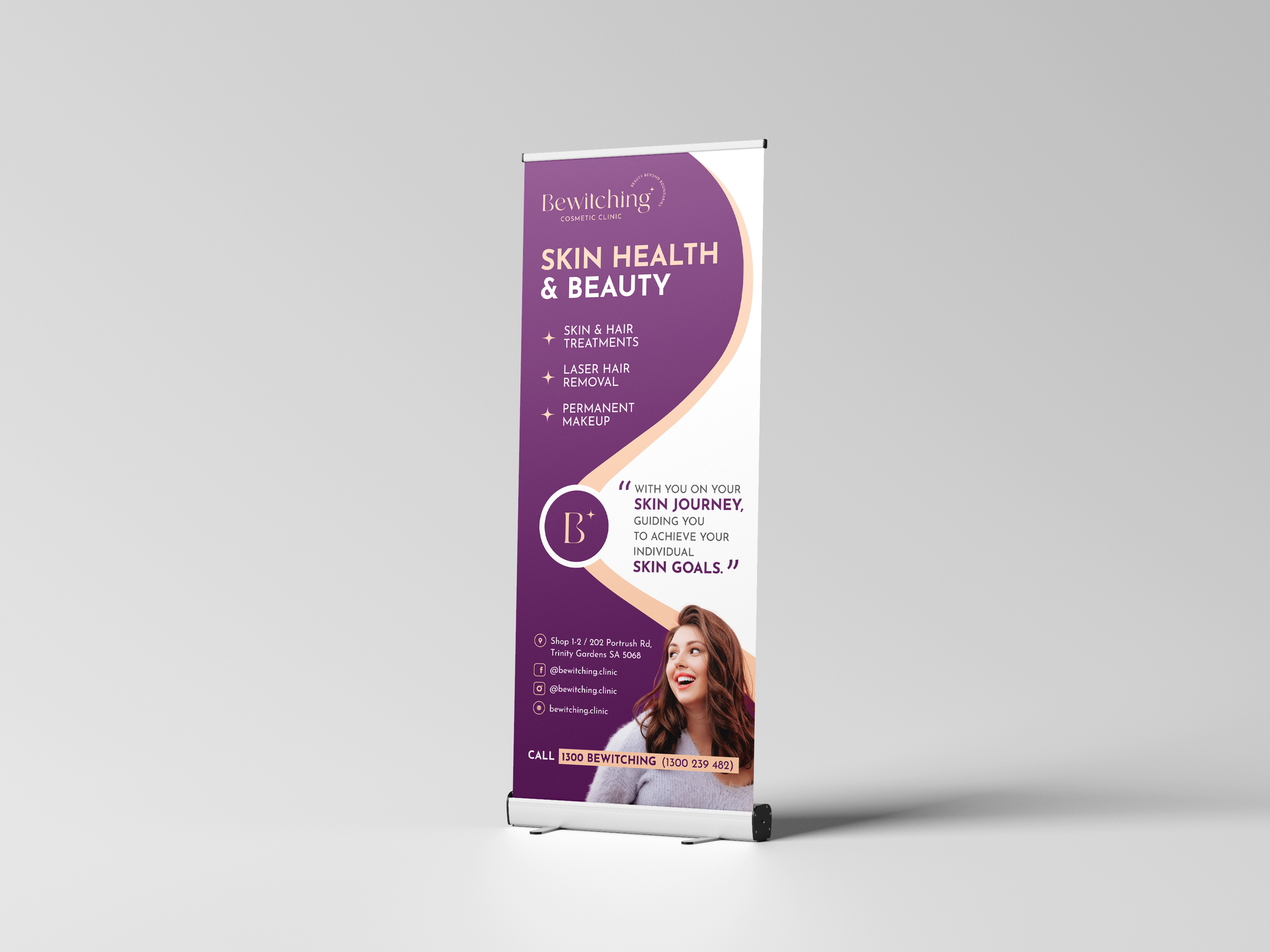 Bewitching Cosmetic Clinic pull up banner