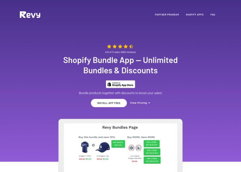 Unlimited Bundles & Discounts homepage