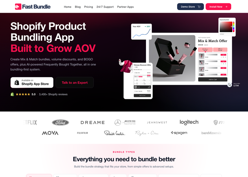 Fast Bundle homepage