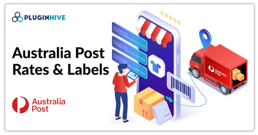 PluginHive Australia Post Ship — Shopify App Store cover