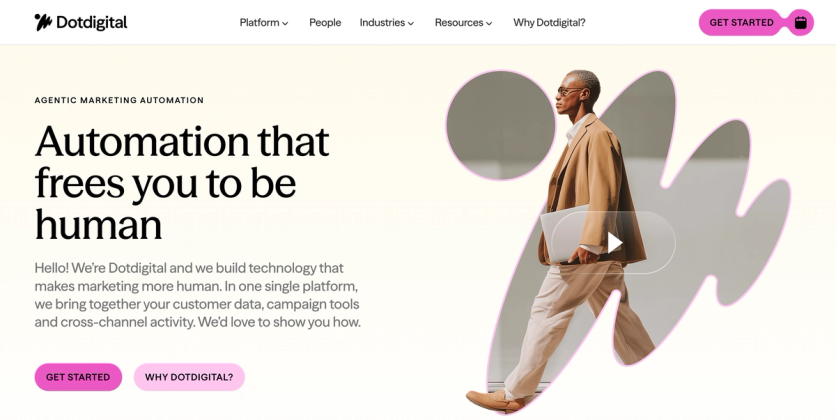 Dotdigital Personalization homepage