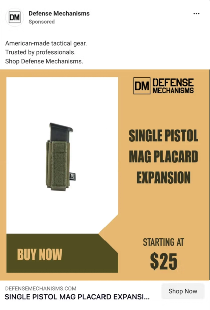 Defense Mechanisms product ads with Maestra