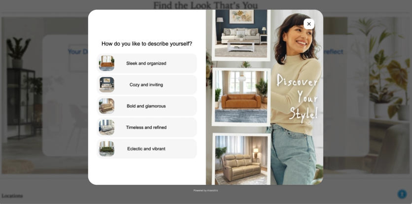 Furniture Fair on-site style quiz