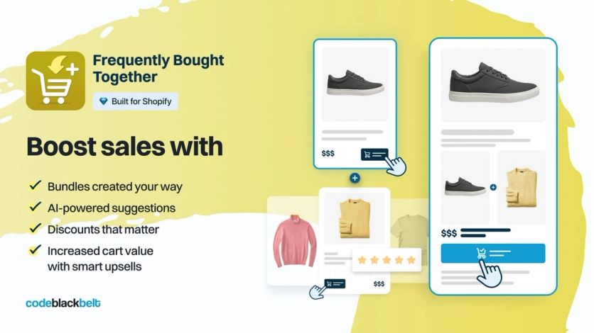 Frequently Bought Together widget bundling sneakers with complementary items and one add-to-cart button