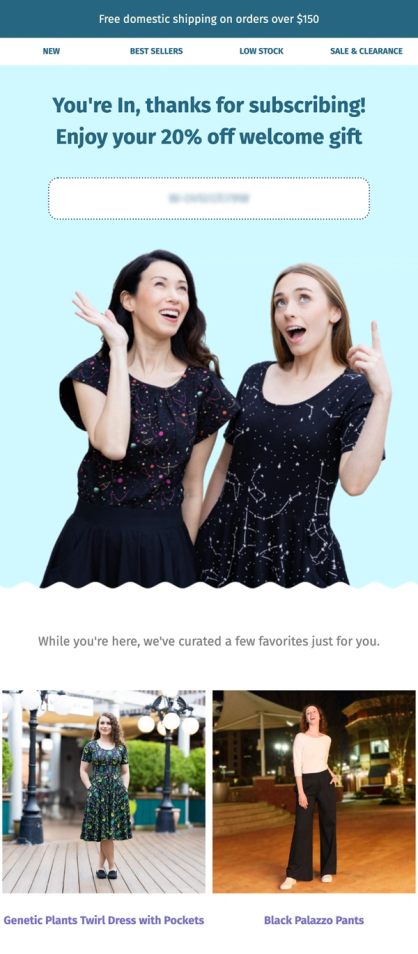 New Svaha Welcome email