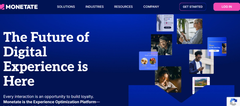 Monetate homepage
