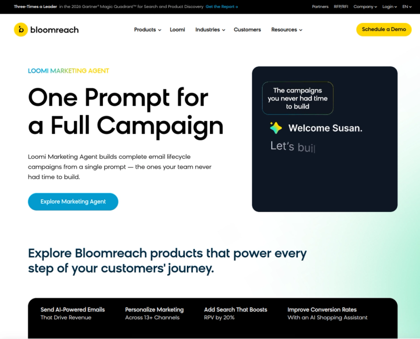 Bloomreach homepage
