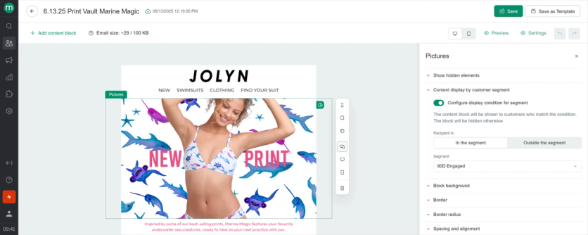 Maestra's email builder