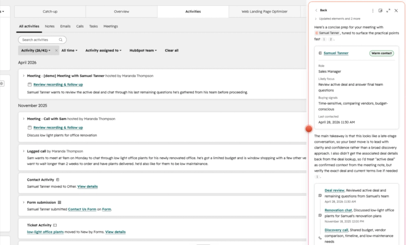 HubSpot Breeze Assistant