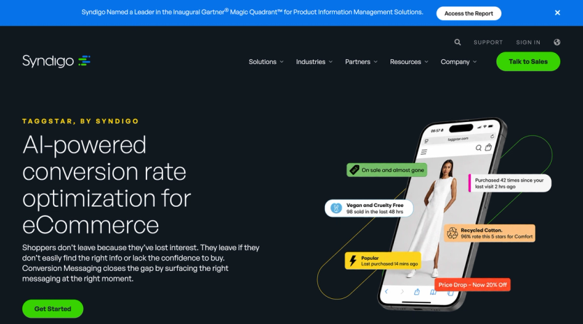 Taggstar homepage