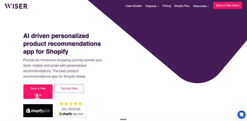 Wiser homepage