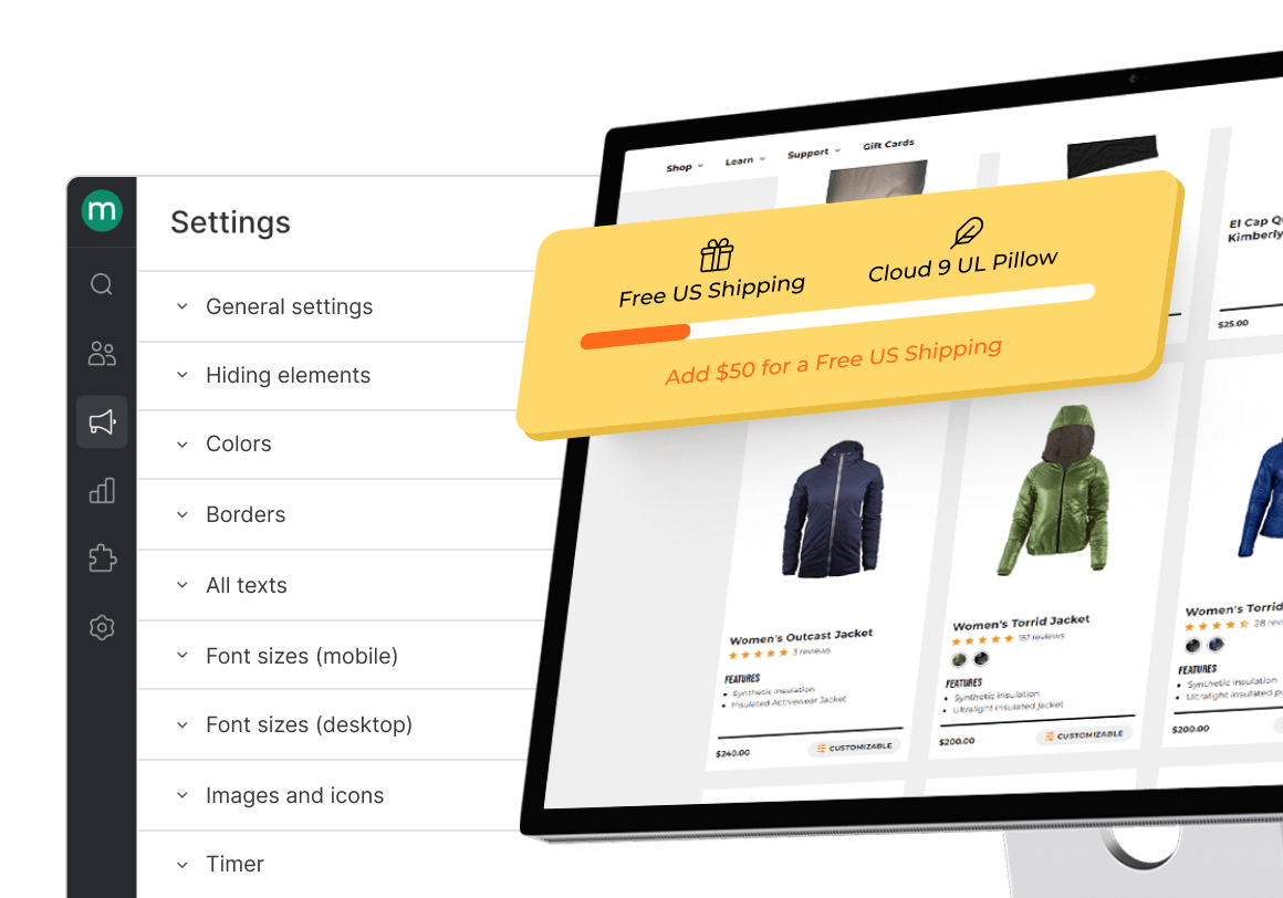 Incentivize higher spending in‑session