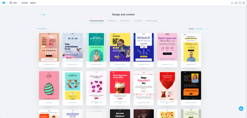 GetResponse email editor