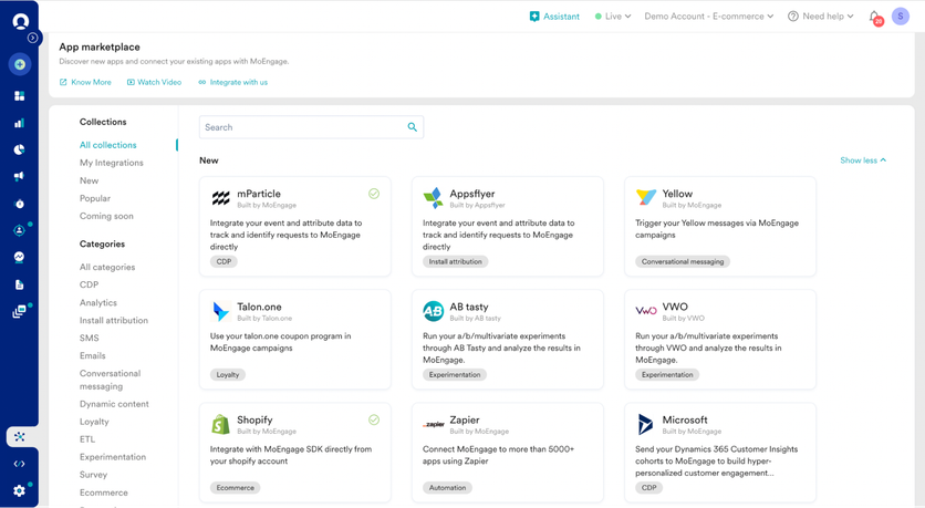 MoEngage’s App Marketplace
