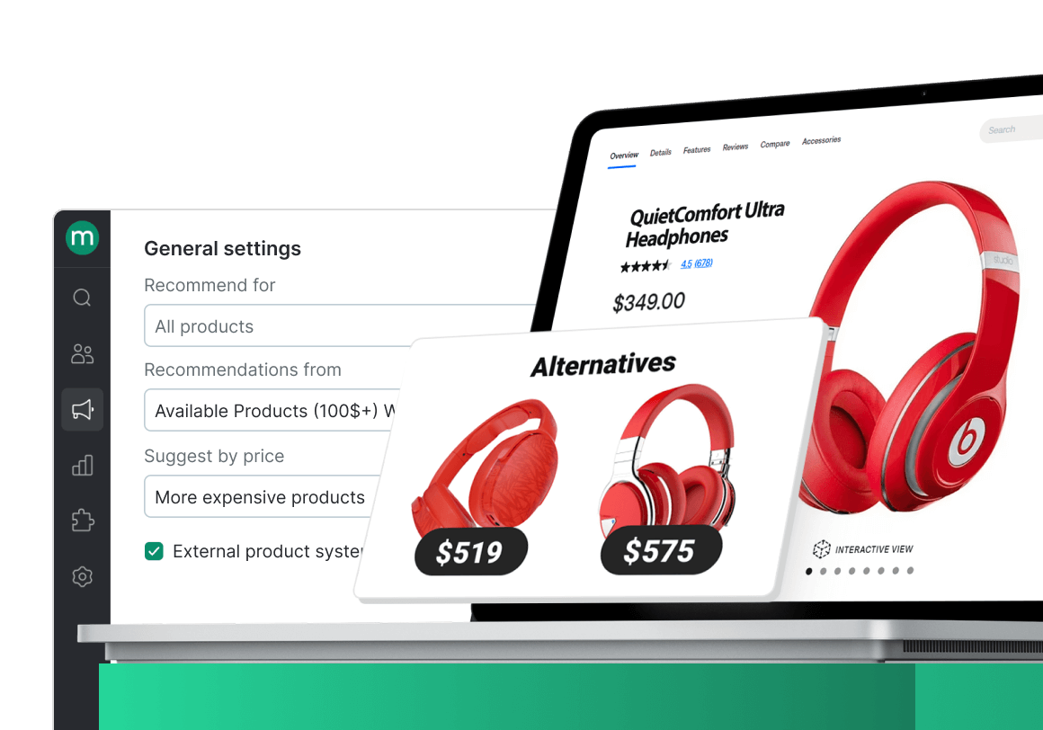 Drive upsells and cross-sells